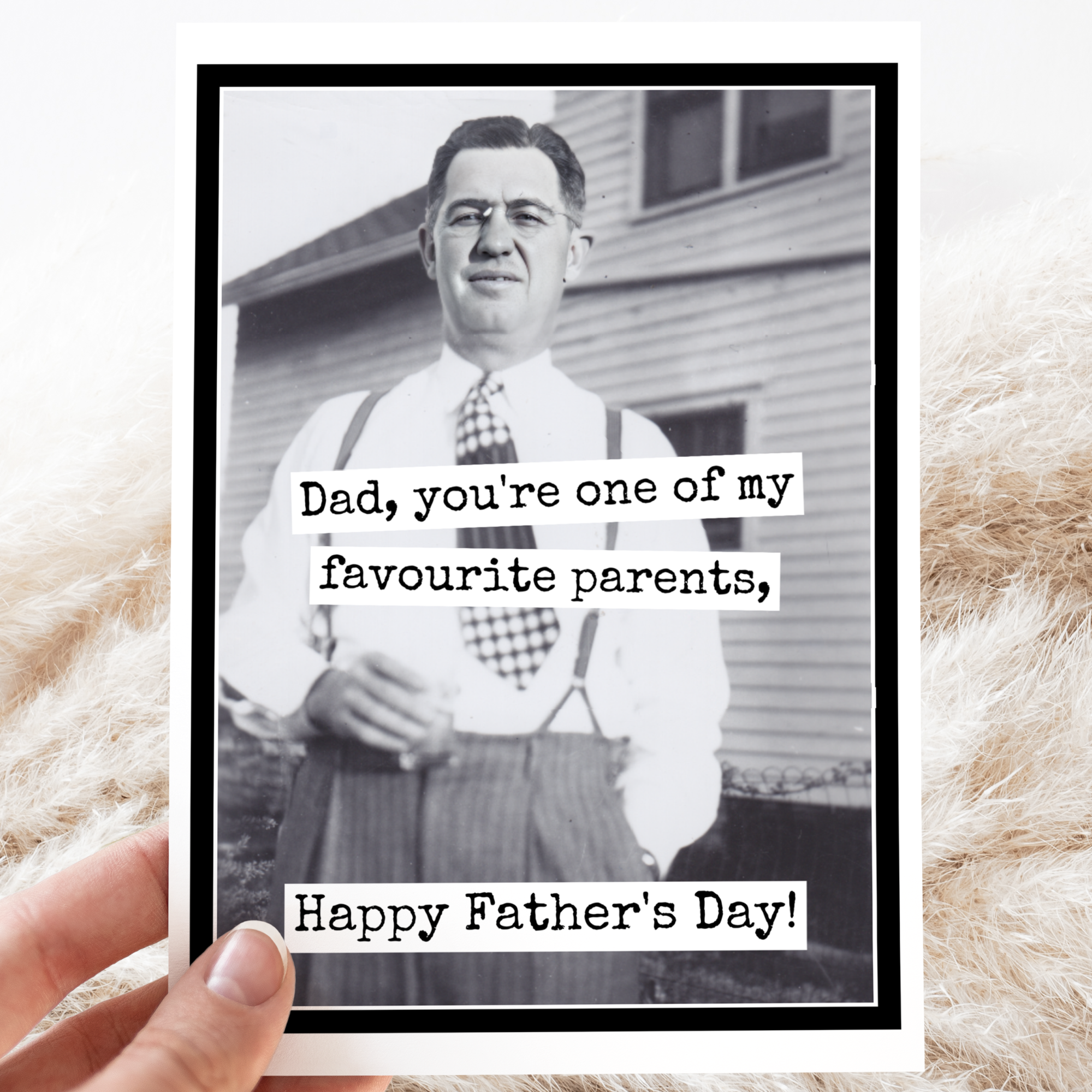 CARD. Father's Day Card. Dad, You're One Of My Favourite Parents.