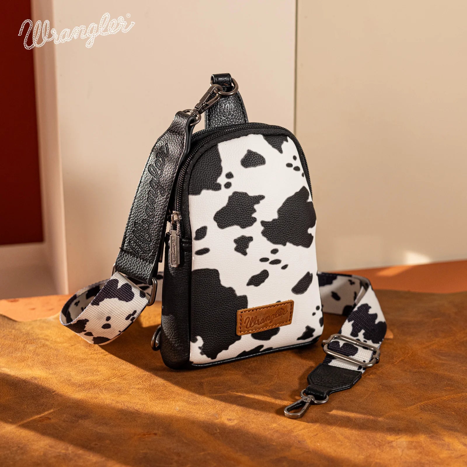 Wrangler Cowprint Sling Bags