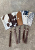 Cowhide Wristlet Wallet