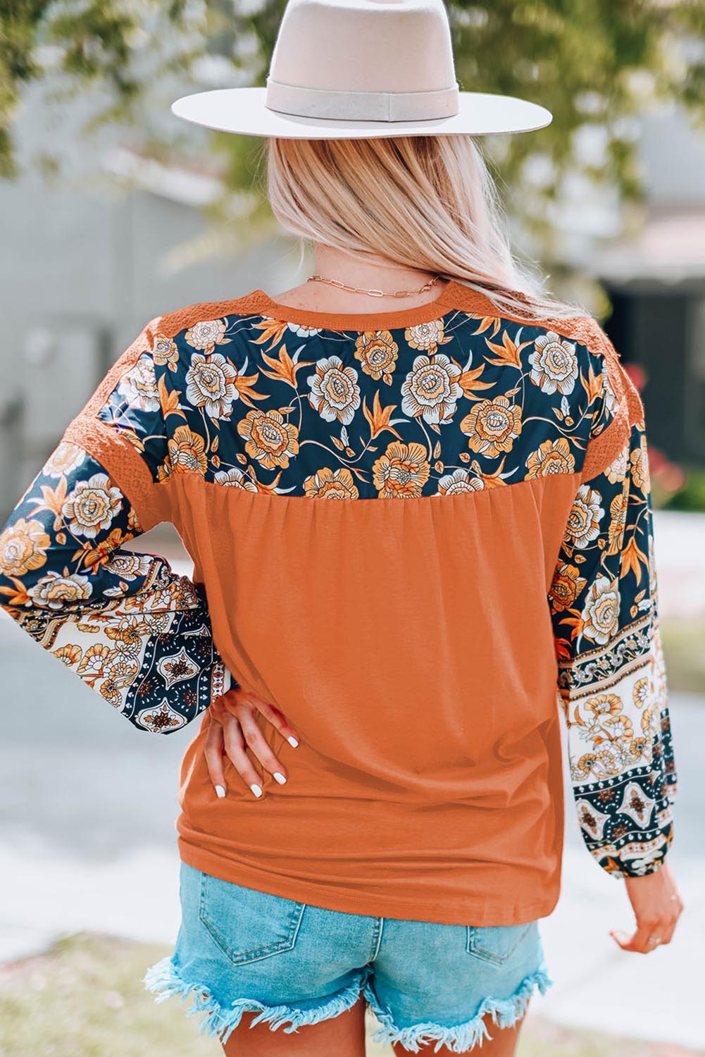 Pumpkin Patch Paisley Top