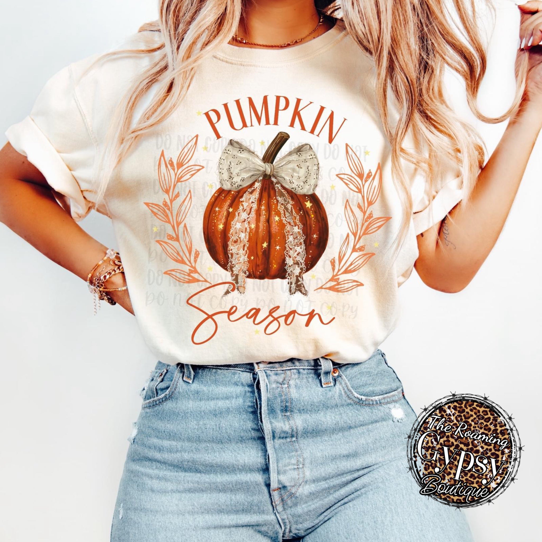 Classy Cream Pumpkin Season Tee