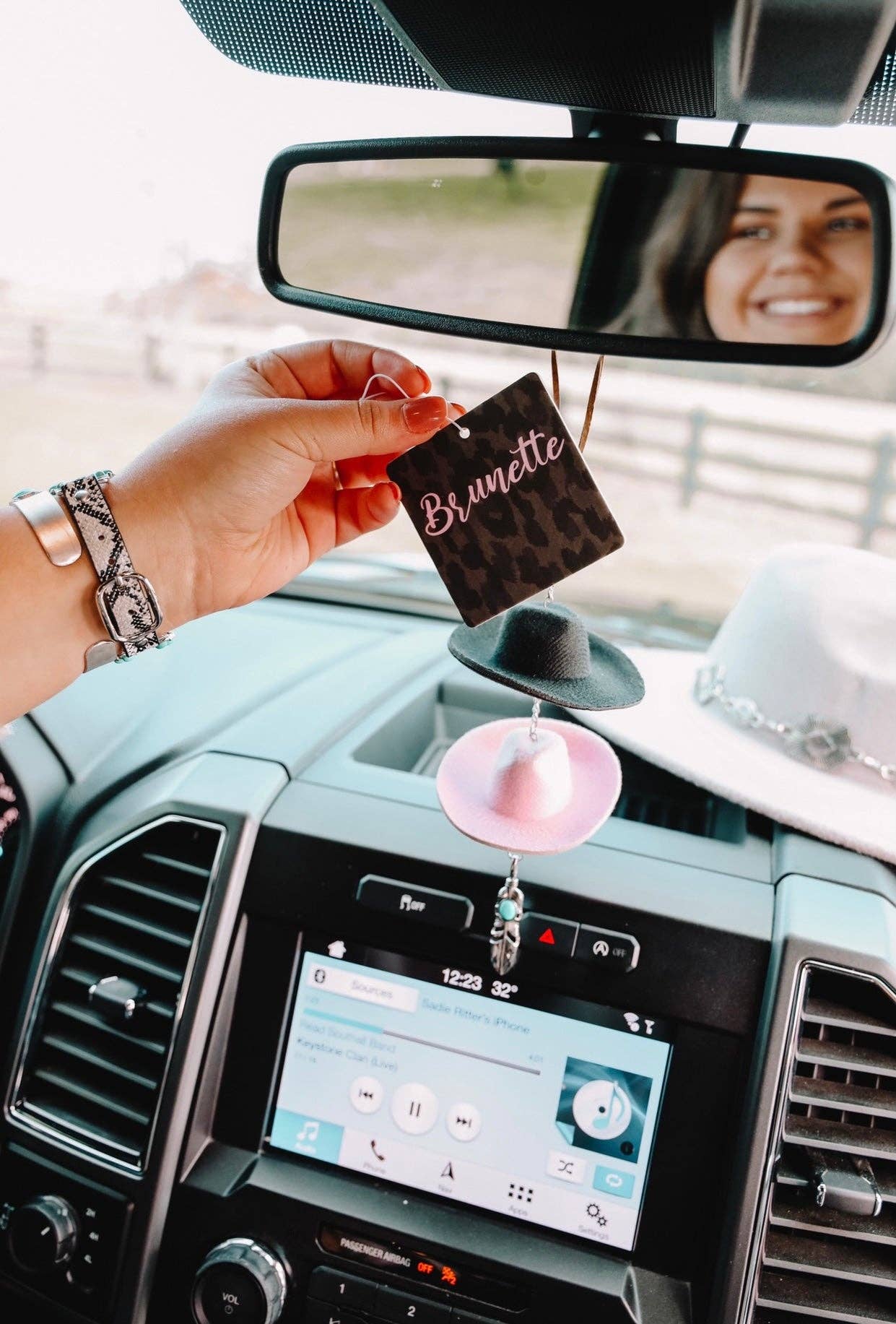 Brunette Car Air Freshener