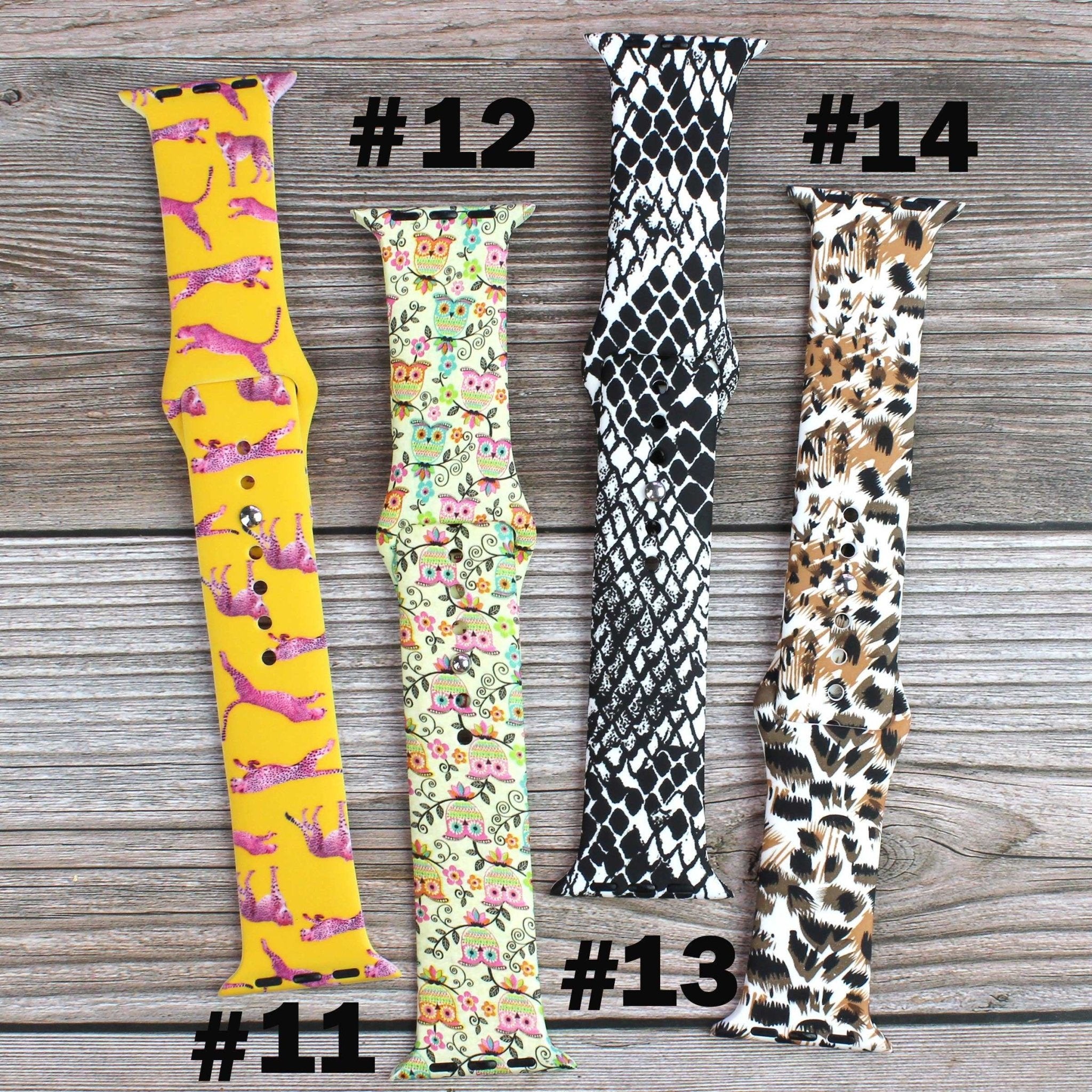 Animal Themed Printed Silicone Bands Apple Watch - Roaming Gypsy Boutique