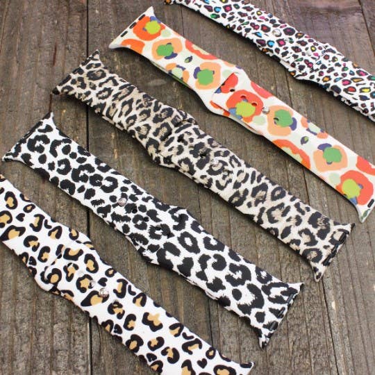 Animal Themed Printed Silicone Bands Apple Watch - Roaming Gypsy Boutique