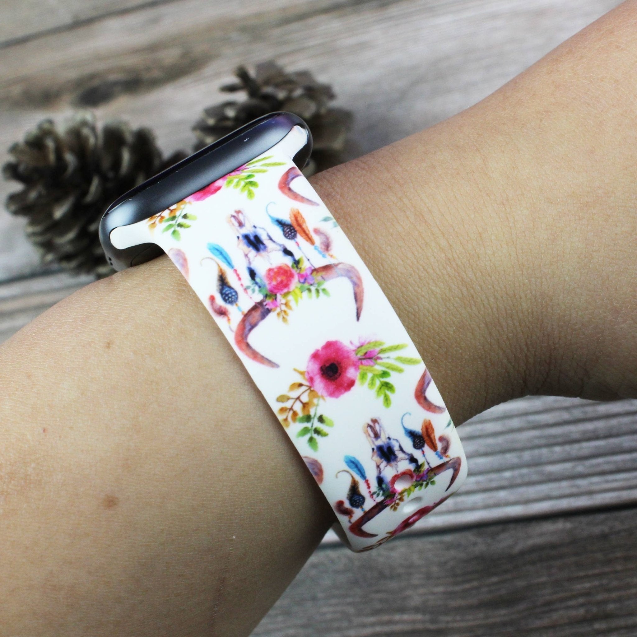 Animal Themed Printed Silicone Bands Apple Watch - Roaming Gypsy Boutique