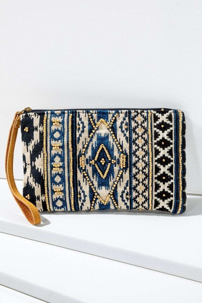 Beaded Ethnic Clutch - Roaming Gypsy Boutique