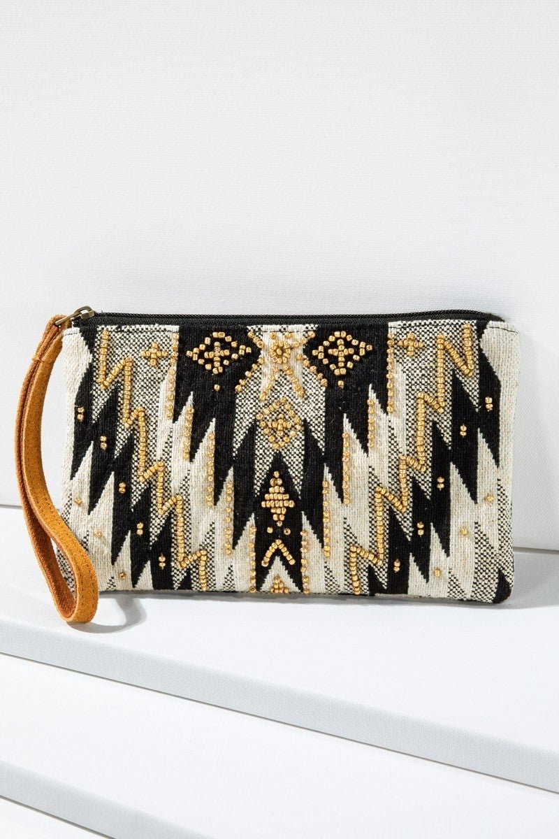 Beaded Ethnic Clutch - Roaming Gypsy Boutique