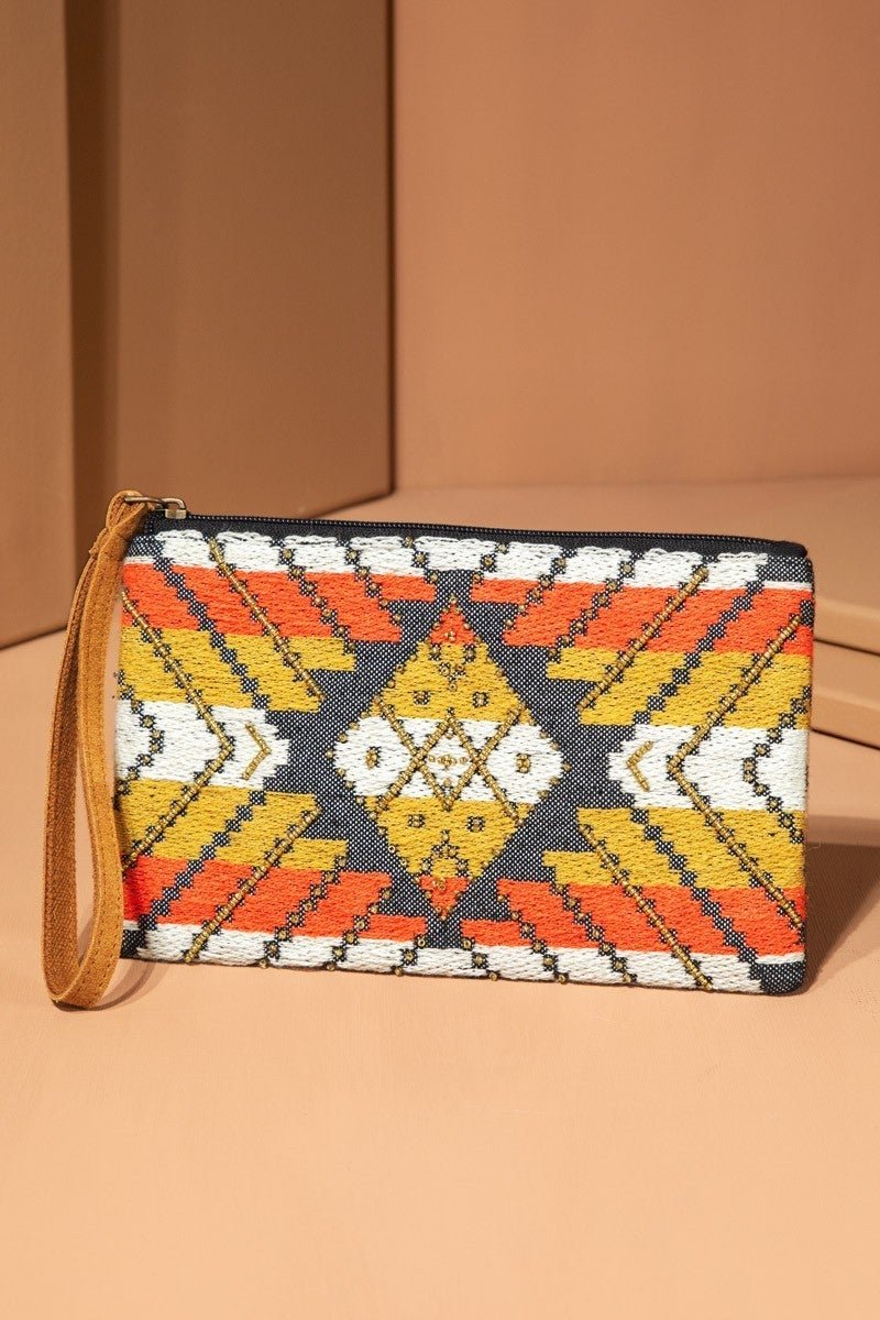 Beaded Ethnic Clutch - Roaming Gypsy Boutique