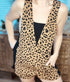 BiBi Leopard Sleeveless Overalls with Pockets - Roaming Gypsy Boutique