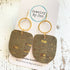 Boho Dangle: Olive Cork w/Gold Accents - Roaming Gypsy Boutique