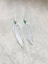 Bozeman Fringe Earrings w/ Turquoise Beads - Roaming Gypsy Boutique