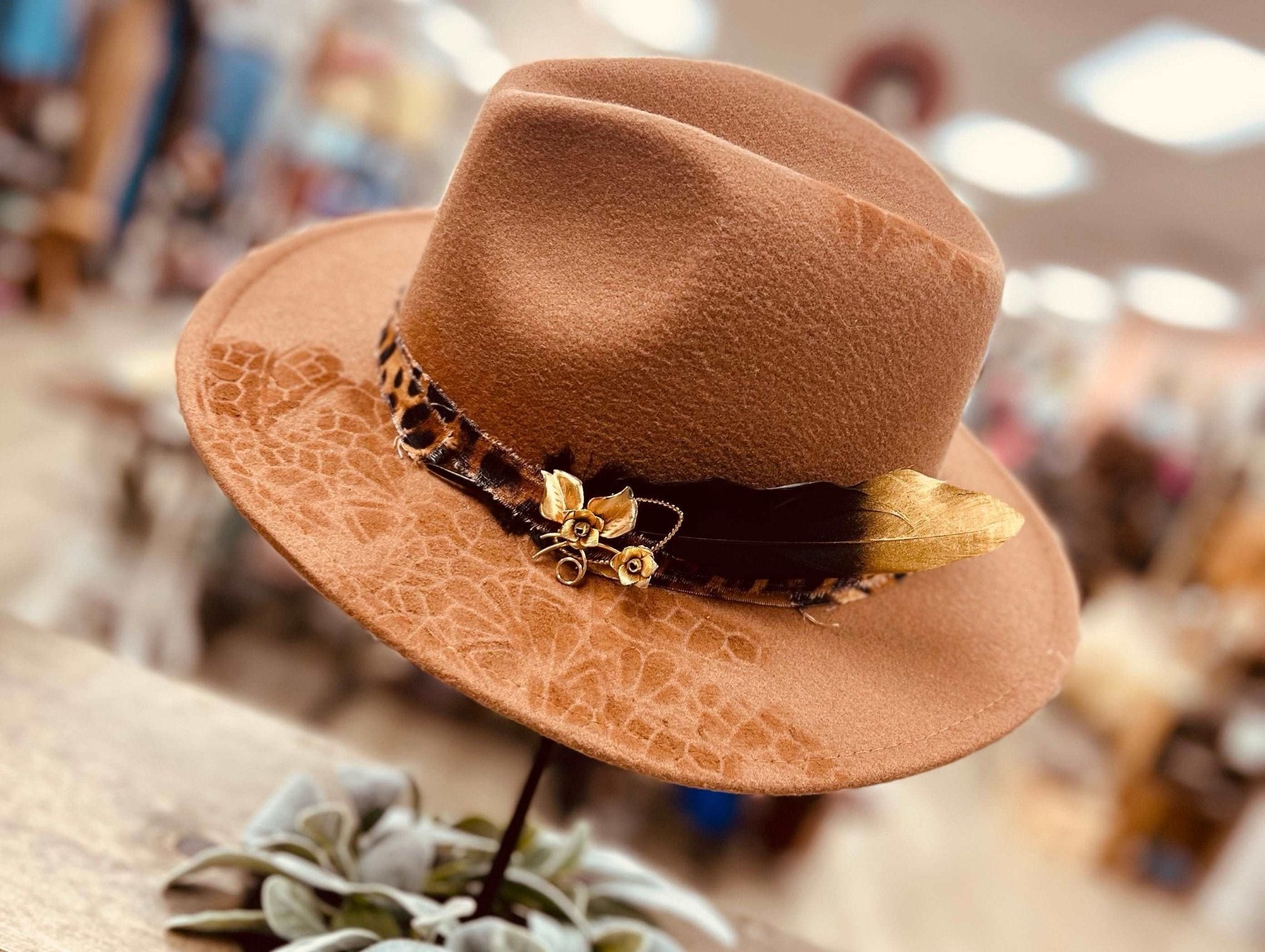 Bronze Bliss Fedora - Roaming Gypsy Boutique