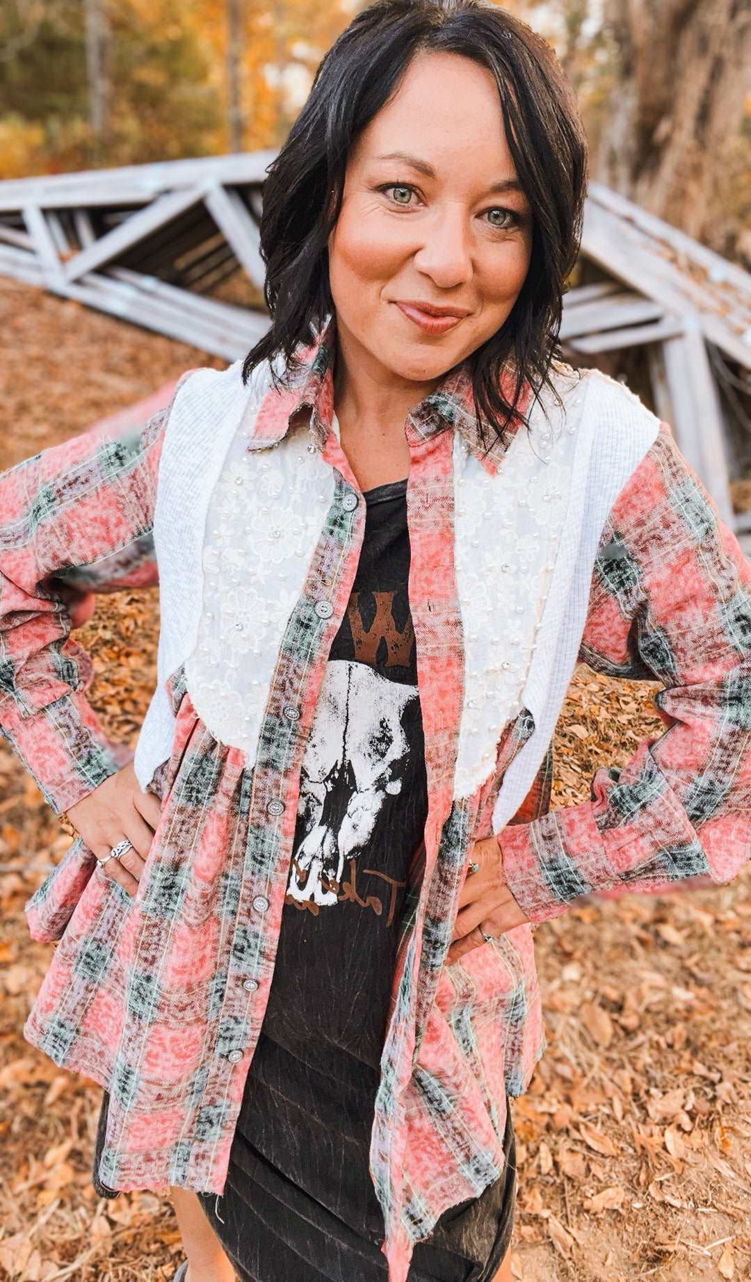 Buffalo Lace Flannel - Roaming Gypsy Boutique