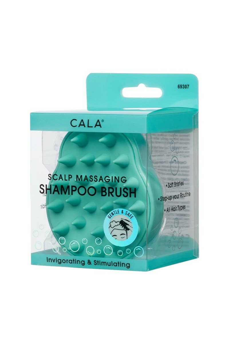 CALA 69307 Scalp Massaging Shampoo Brush Mint - Roaming Gypsy Boutique