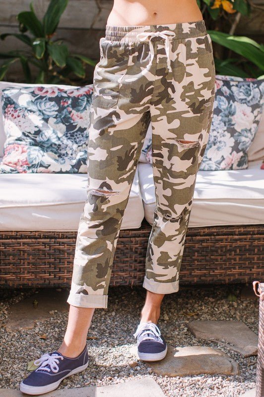 Casual Camo Jogger - Roaming Gypsy Boutique