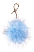 C.C Fur Ball Bag Key Chain - Roaming Gypsy Boutique