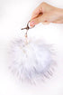 C.C Fur Ball Bag Key Chain - Roaming Gypsy Boutique