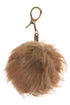 C.C Fur Ball Bag Key Chain - Roaming Gypsy Boutique