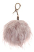 C.C Fur Ball Bag Key Chain - Roaming Gypsy Boutique