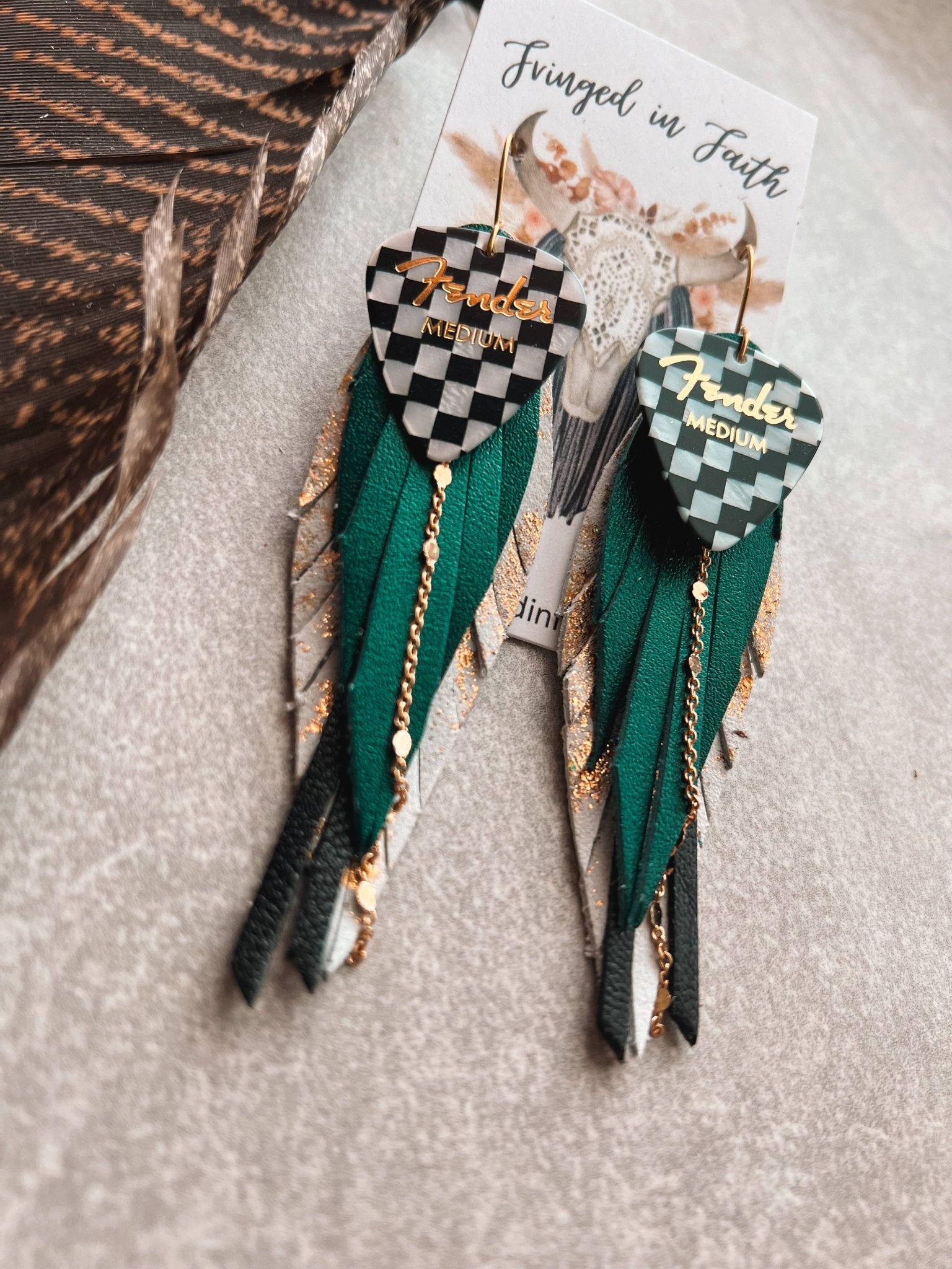 Checked Out Fringe | Emerald - Roaming Gypsy Boutique