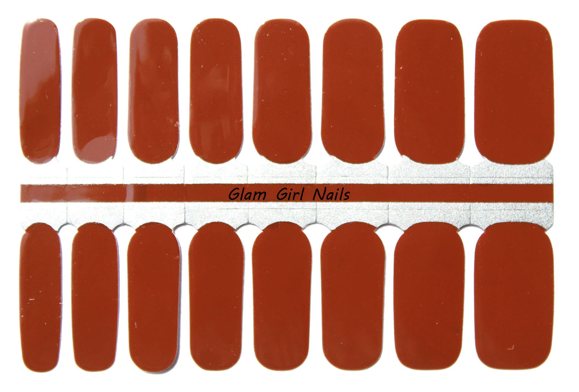 Chocolate Solid Color Nail Wraps - Roaming Gypsy Boutique