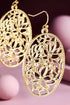 Circular Filigree Flower Earrings - Roaming Gypsy Boutique