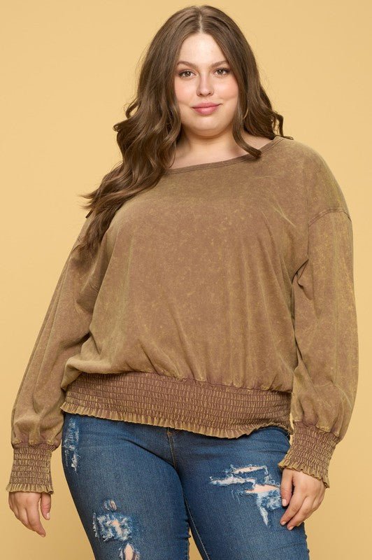 Coffee Casual Top - Roaming Gypsy Boutique