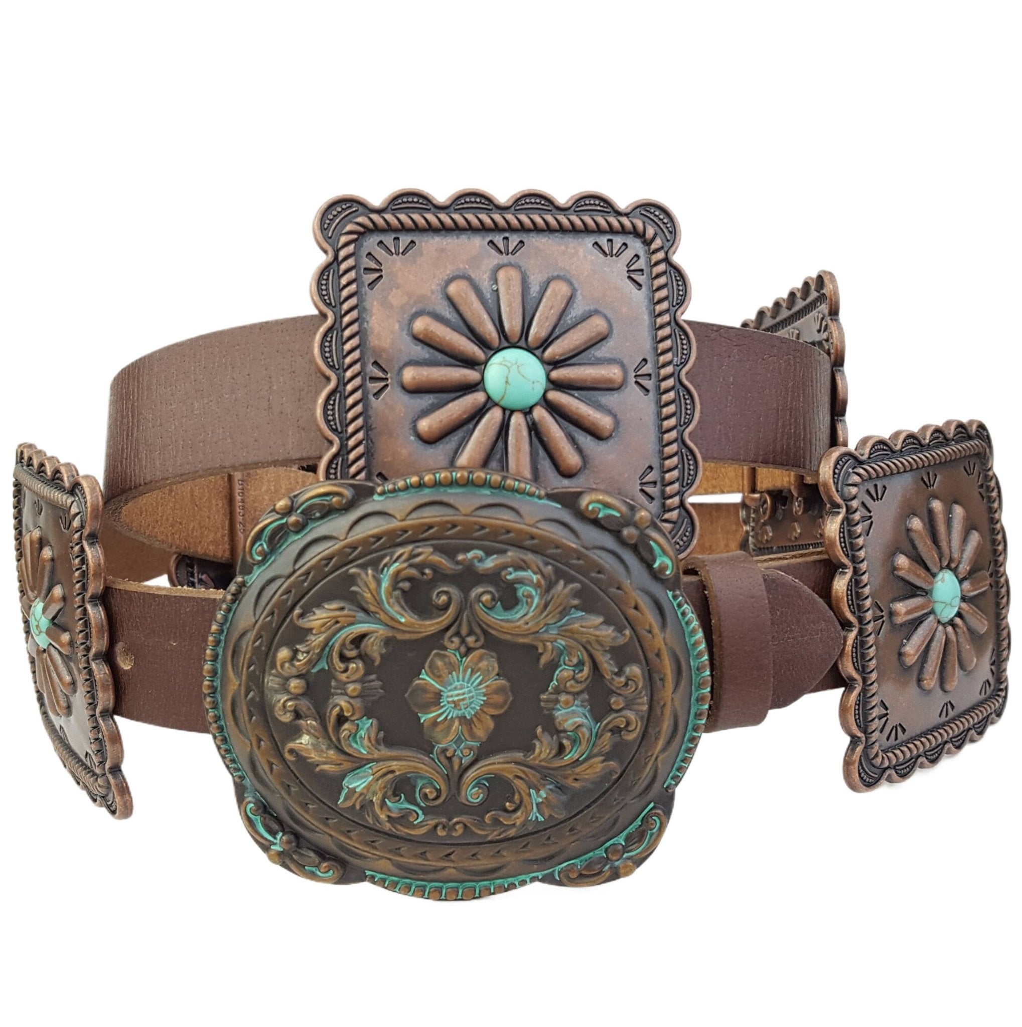 Copper Swag Concho Belt - Roaming Gypsy Boutique