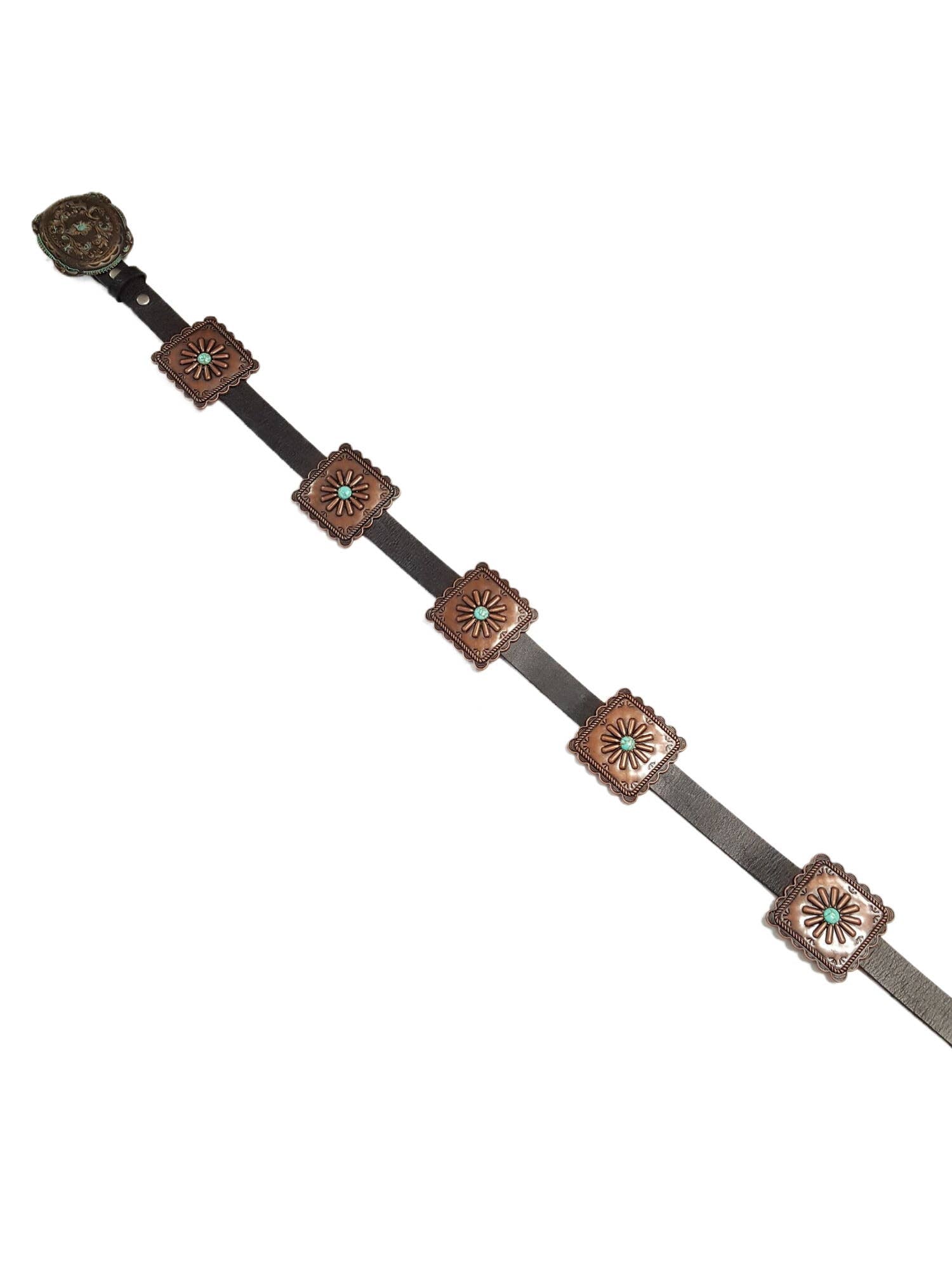 Copper Swag Concho Belt - Roaming Gypsy Boutique