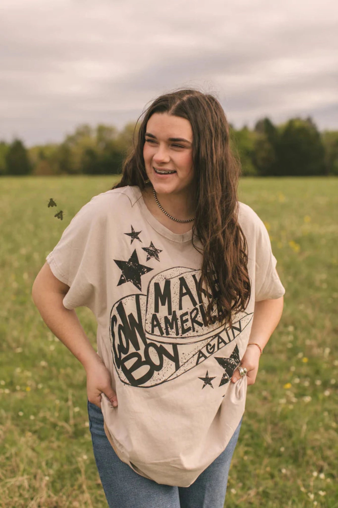 Cowboy 'Merica Tee - Roaming Gypsy Boutique