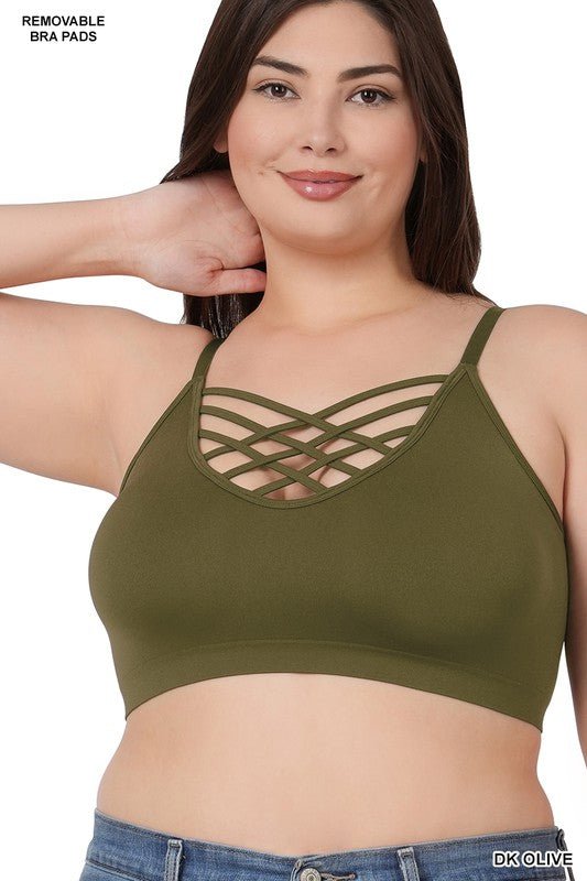 Crossed Glory Bralette - Roaming Gypsy Boutique