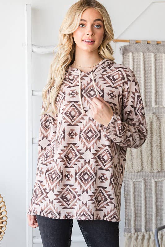 Curvy Mountain View Pullover Top - Roaming Gypsy Boutique