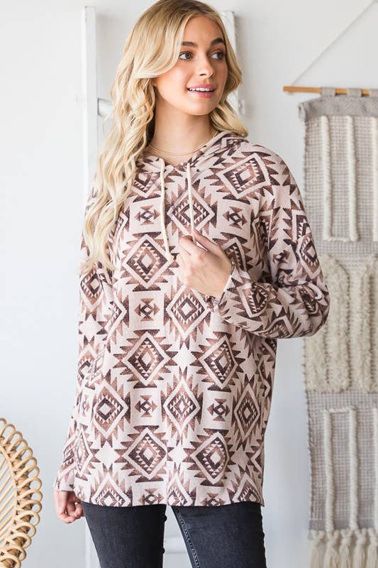 Curvy Mountain View Pullover Top - Roaming Gypsy Boutique