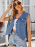 Dakota Denim Vest - Roaming Gypsy Boutique