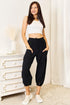 Double Take Decorative Button Cropped Pants - Roaming Gypsy Boutique