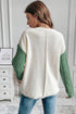 Double Take Full Size Color Block Drop Shoulder Sweater - Roaming Gypsy Boutique