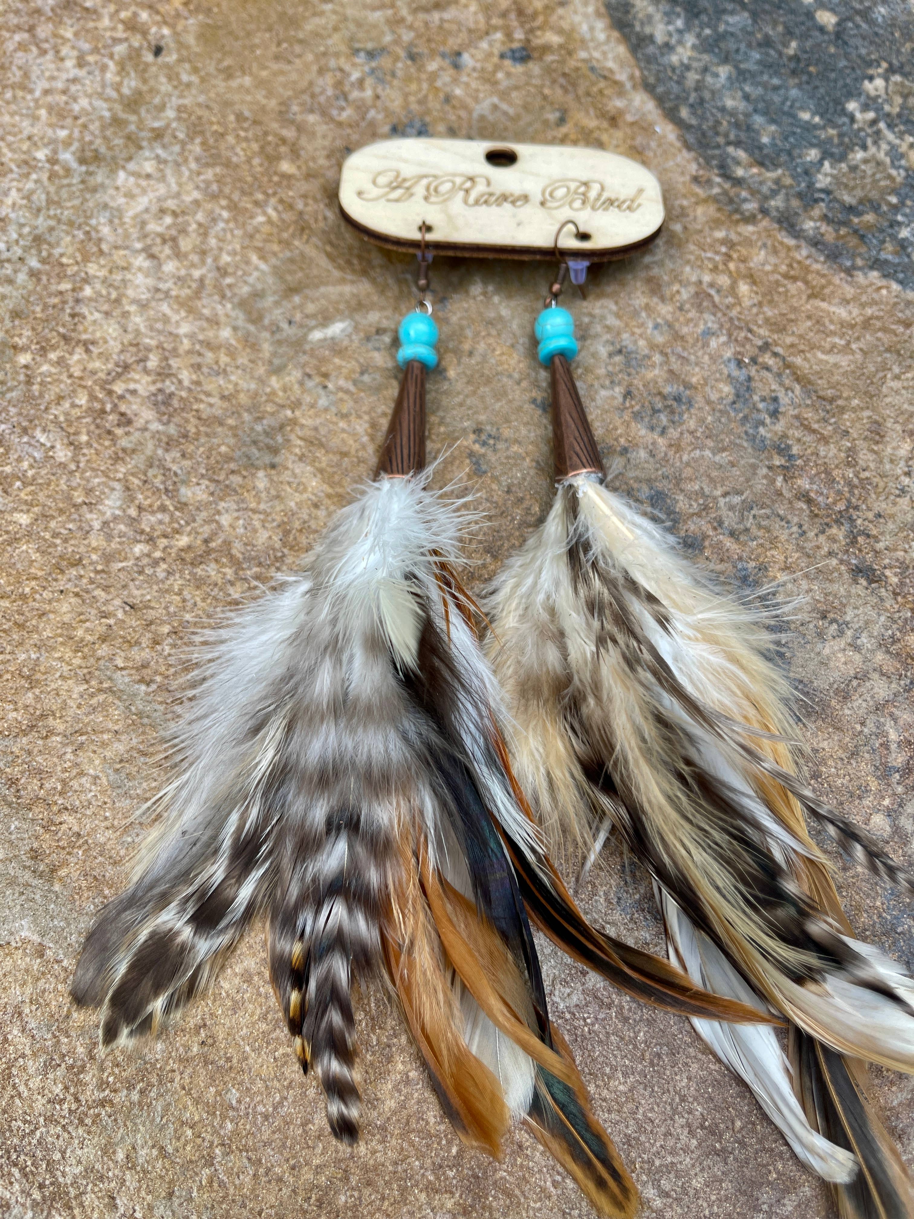 Copperhead Road Feather Earrings