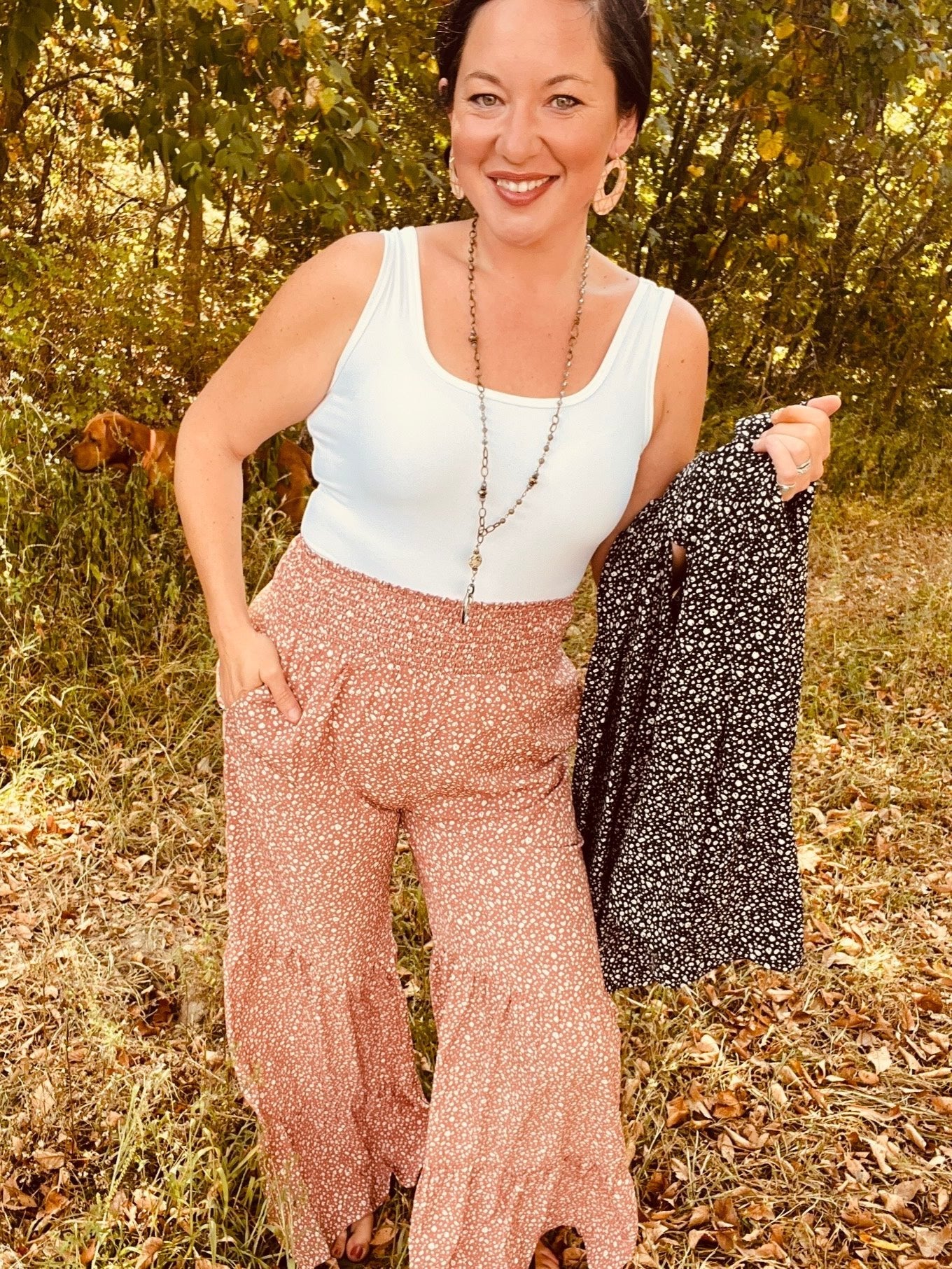 Floral Fields Boho Pant - Roaming Gypsy Boutique