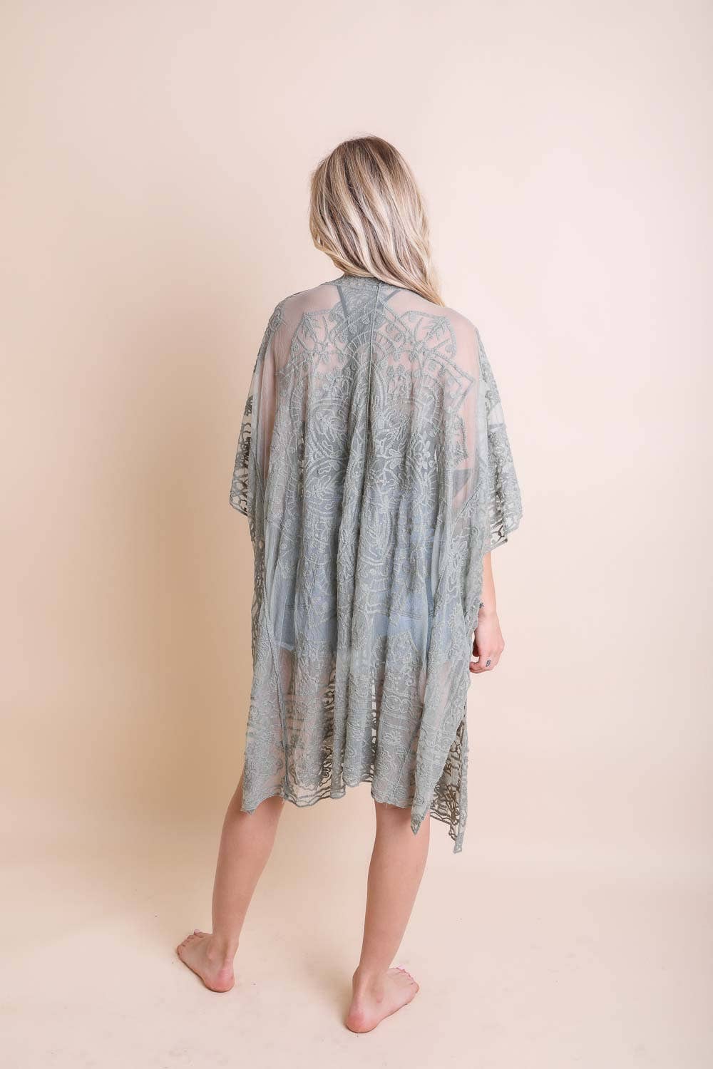 Floral Mandala Kimono - Roaming Gypsy Boutique