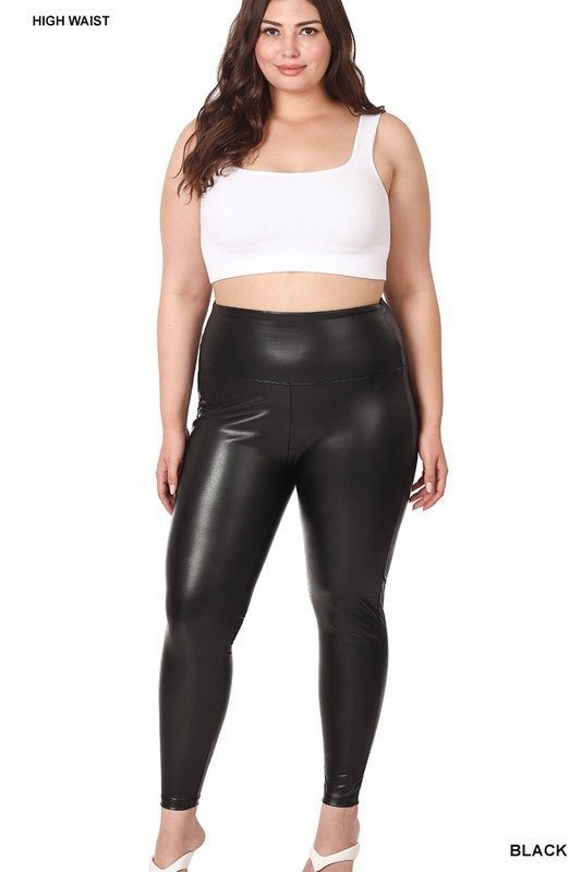 Footloose Faux Leather Leggings - Roaming Gypsy Boutique