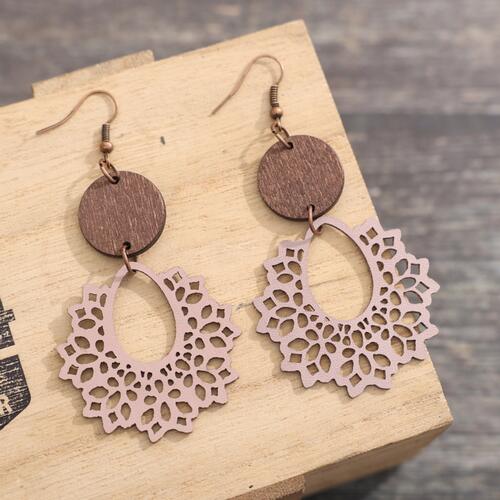 Geometric Cutout Dangle Earrings - Roaming Gypsy Boutique