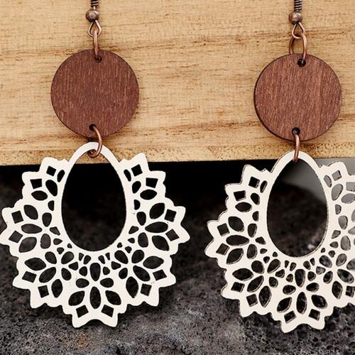 Geometric Cutout Dangle Earrings - Roaming Gypsy Boutique