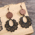 Geometric Cutout Dangle Earrings - Roaming Gypsy Boutique