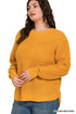 Golden Times Curvy Sweater - Roaming Gypsy Boutique