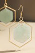 Hexagon Natural Stone Earrings - Roaming Gypsy Boutique