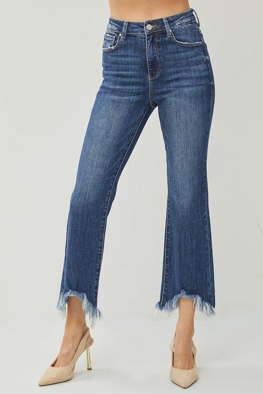 Houston Frayed Risen Jeans - Roaming Gypsy Boutique