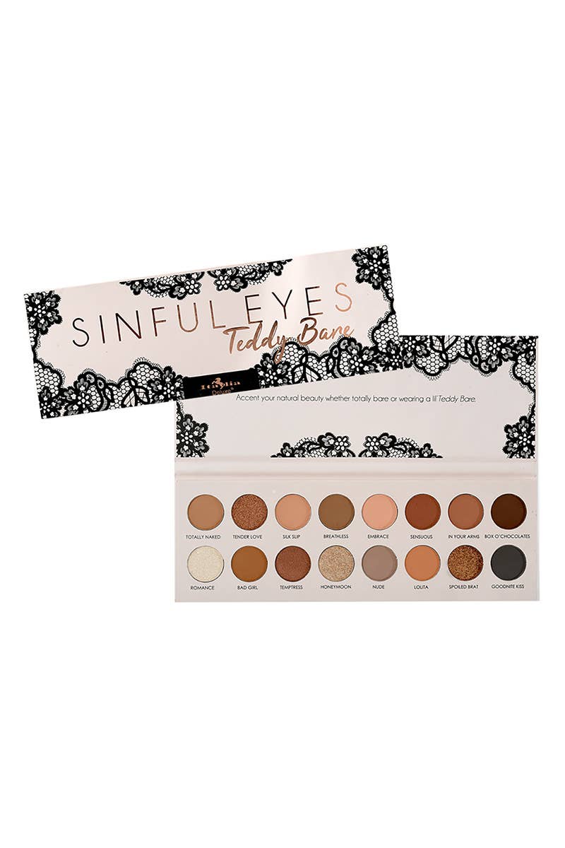 Italia Deluxe 2016 - 1 Sinful Eyes Palette Teddy Bare - Roaming Gypsy Boutique