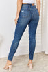 Judy Blue Full Size High Waist Distressed Slim Jeans - Roaming Gypsy Boutique