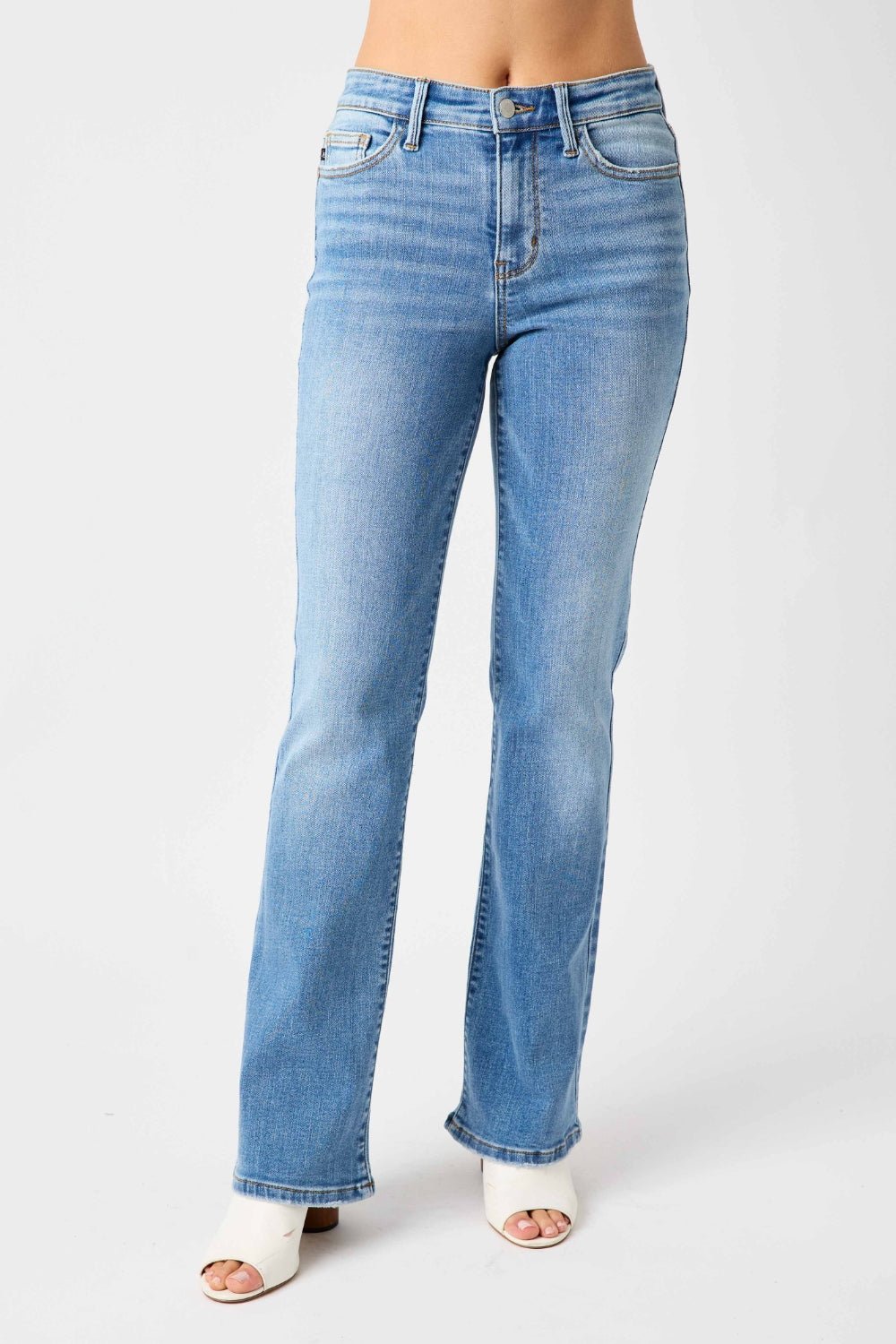 Judy Blue Full Size High Waist Straight Jeans - Roaming Gypsy Boutique