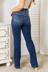 Judy Blue Full Size Mid Rise Hand Sand & Destroy Bootcut Jeans - Roaming Gypsy Boutique